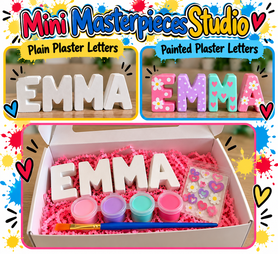 Personalized Name Paint Kits – Mini Masterpieces Studio by DCoe