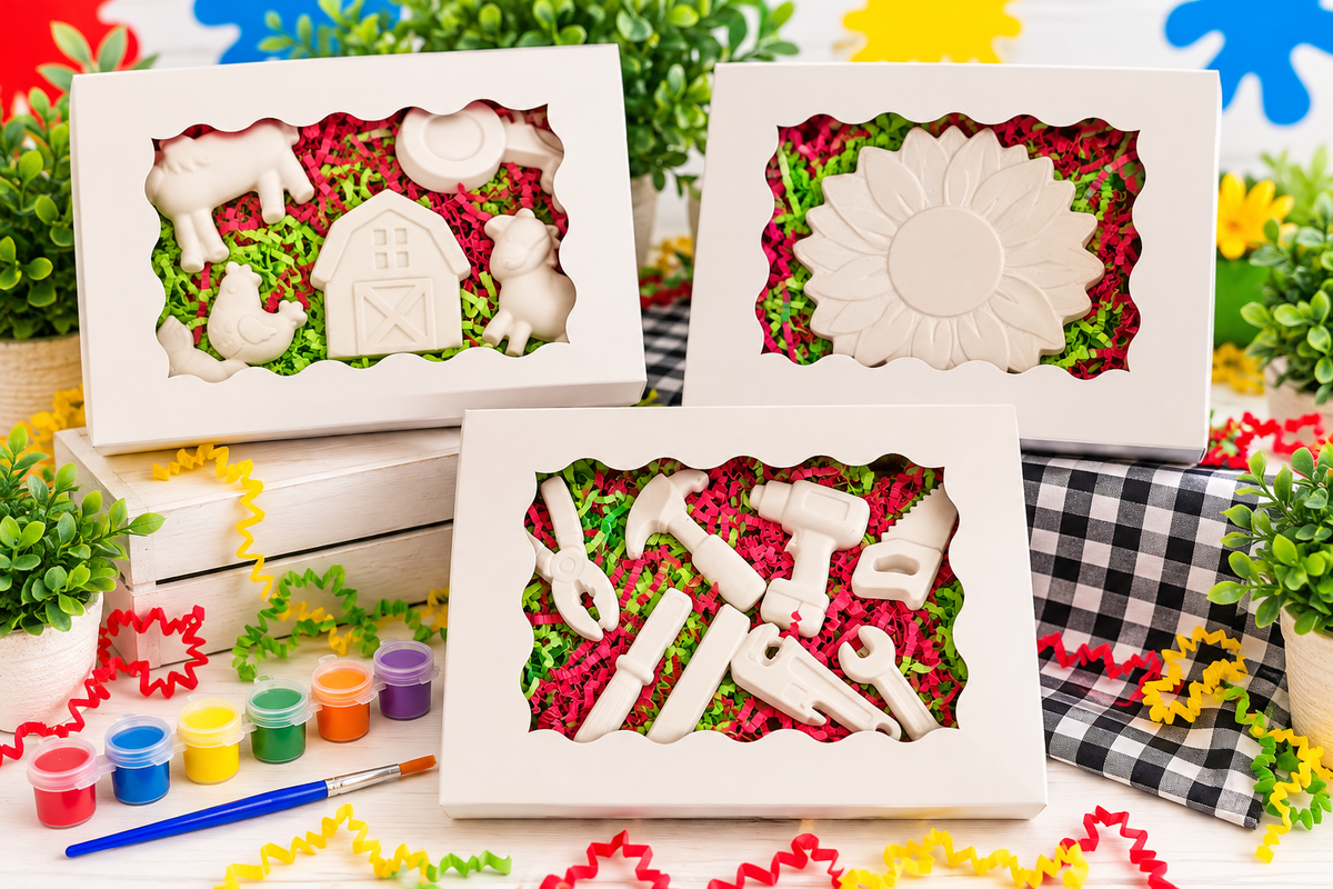 Large Paint-Your-Own Plaster Kit – Mini Masterpieces Studio by DCoe